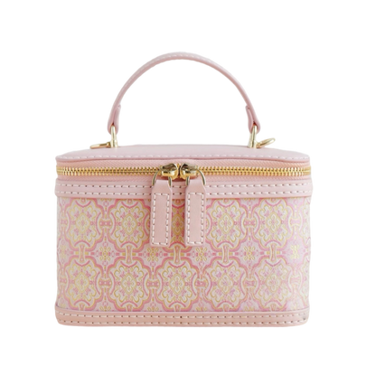 Oval Box Bag -Pink Victory Pattern