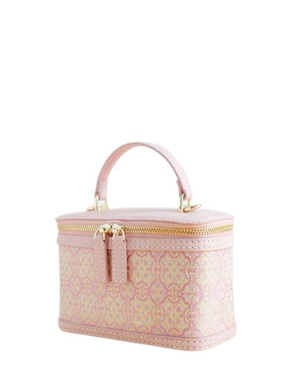Oval Box Bag -Pink Victory Pattern
