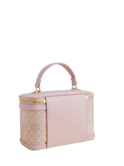 Oval Box Bag -Pink Victory Pattern