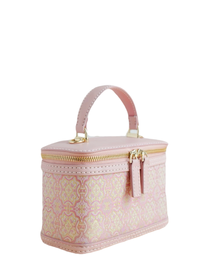 Oval Box Bag -Pink Victory Pattern