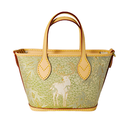 Tote Bag-Harmony of Deer & Bamboo
