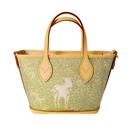 Tote Bag-Harmony of Deer & Bamboo