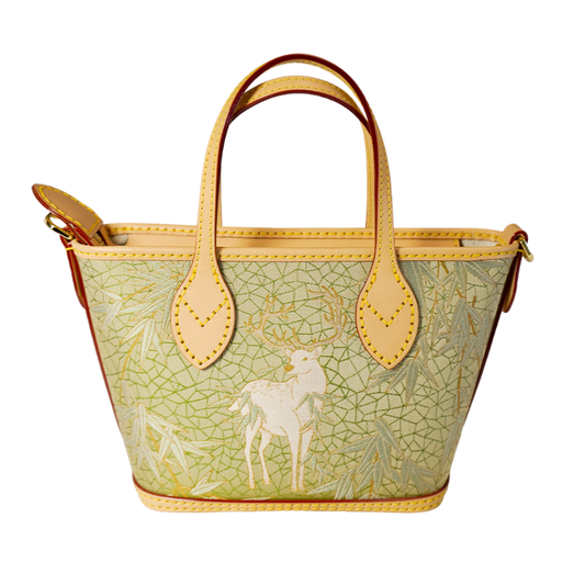 Tote Bag-Harmony of Deer & Bamboo