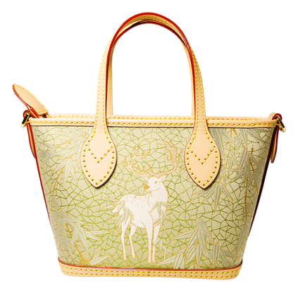 Tote Bag-Harmony of Deer & Bamboo
