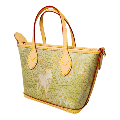 Tote Bag-Harmony of Deer & Bamboo