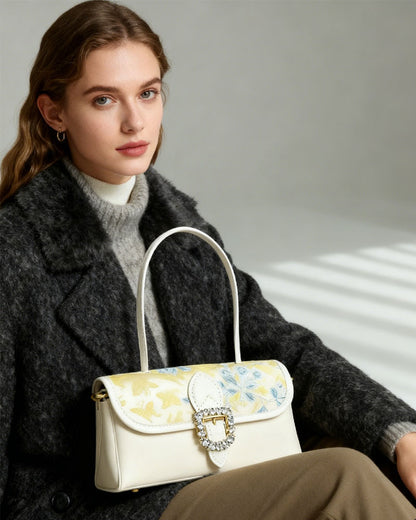 Baguette bag- Flowering Peach Butterfly