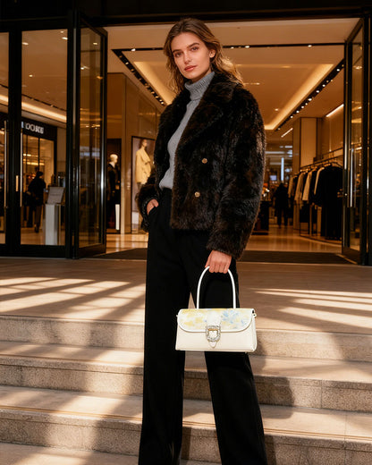 Baguette bag- Flowering Peach Butterfly