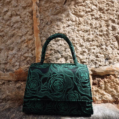 Handheld Bag-Tassel Vintage Rose