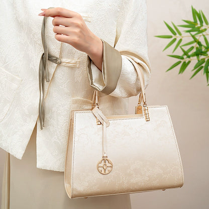 Handheld Bag-Jacquard embroidery