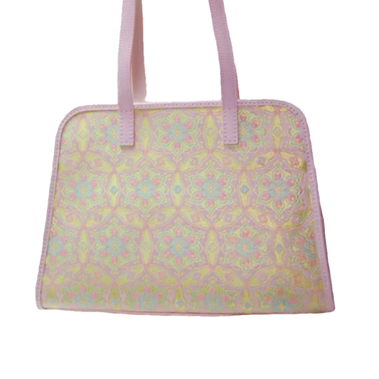 Large Milk Box Bag-Dunhuang Pink-Gilt Treasure Plate