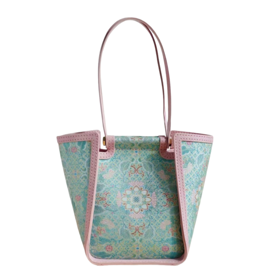 Tote bag-The Colorful Qilin Baoxiang Flower Motif