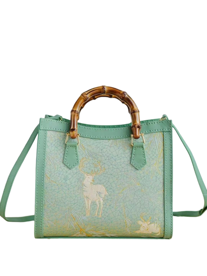 Tote Bag -Harmony of Deer & Bamboo