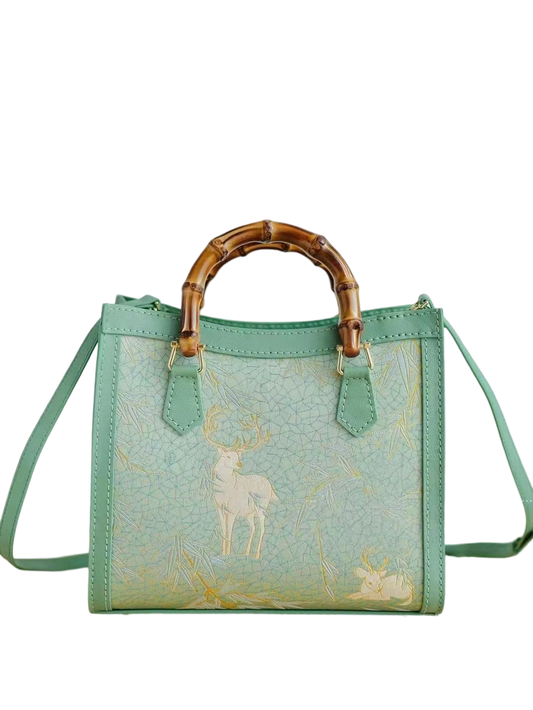 Tote Bag -Harmony of Deer & Bamboo
