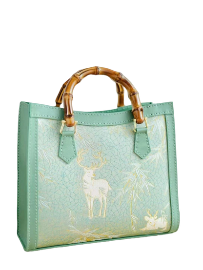 Tote Bag -Harmony of Deer & Bamboo