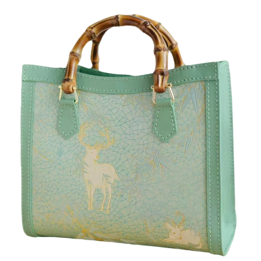 Tote Bag -Harmony of Deer & Bamboo