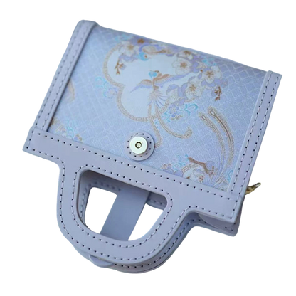 Small Square Bag-Paradise Flycatcher and Apricot Blossoms