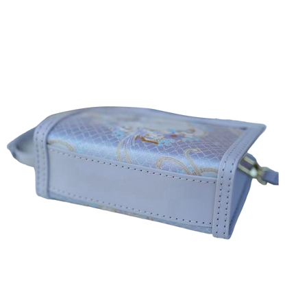 Small Square Bag-Paradise Flycatcher and Apricot Blossoms