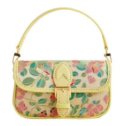 Baguette Bag-Camellia and Bird