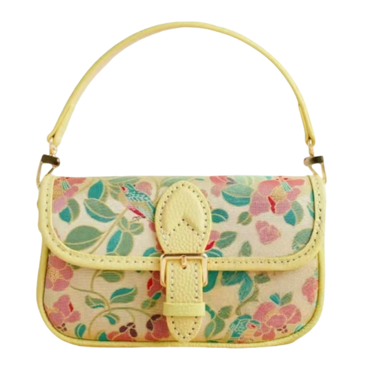 Baguette Bag-Camellia and Bird