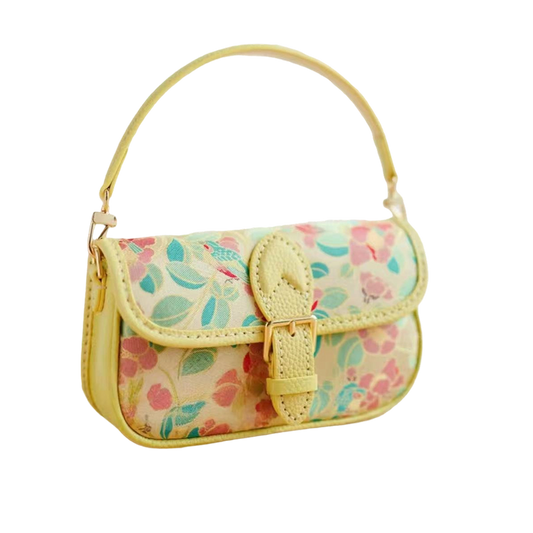 Baguette Bag-Camellia and Bird