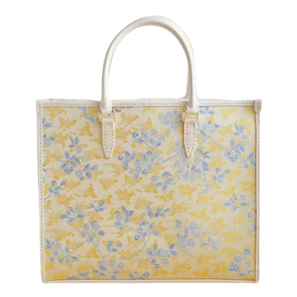 Big Tote-Peach Blossom and Butterfly