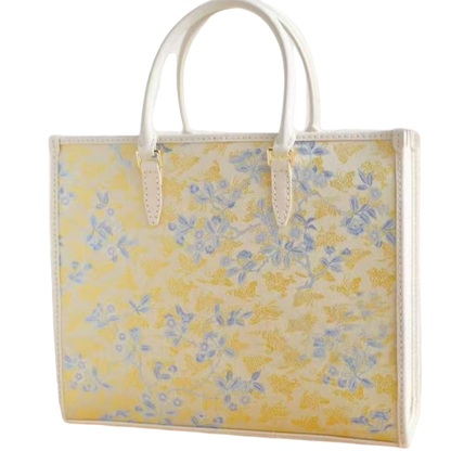 Big Tote-Peach Blossom and Butterfly