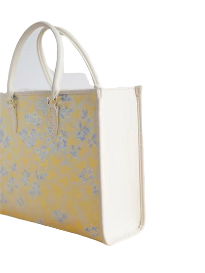 Big Tote-Peach Blossom and Butterfly