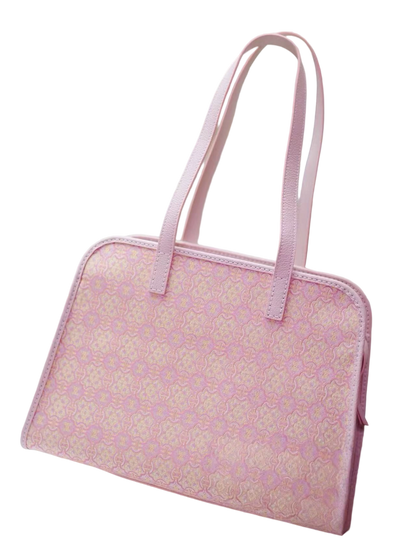 Large Milk Box Bag-Pink Victory Pattern