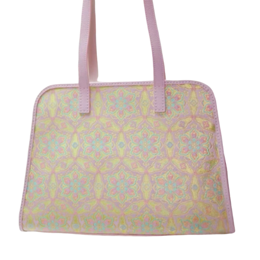 Large Milk Box Bag-Dunhuang Pink-Gilt Treasure Plate
